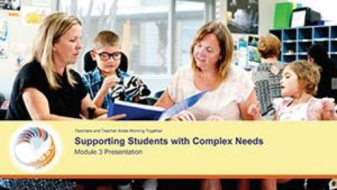 Supporting students with complex needs Module 3 Presentation cover image